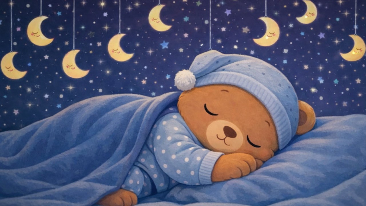 Osito Lino Baby Sleep Music| Baby Sleep Instantly in 3 Minutes 💤 3 Hours Gentle Calm Mozart & Brahms