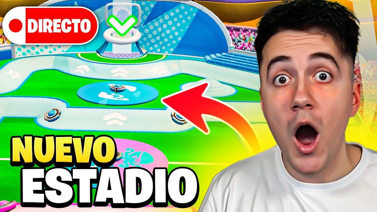 JUGANDO EN EL NUEVO ESTADIO DE FALL GUYS CROWN JAM