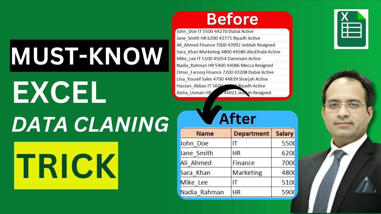 Excel Data Cleaning Trick You Must Know