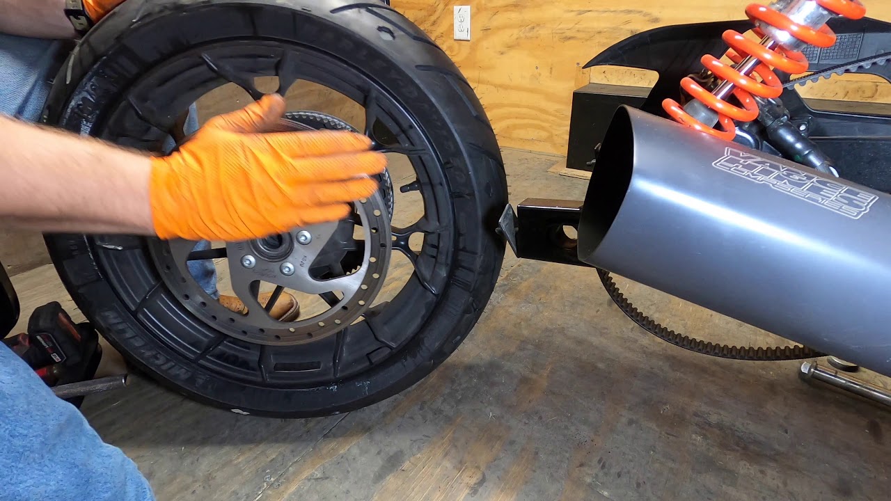 2015 Harley-Davidson Street Rod Wheel Removal DIY