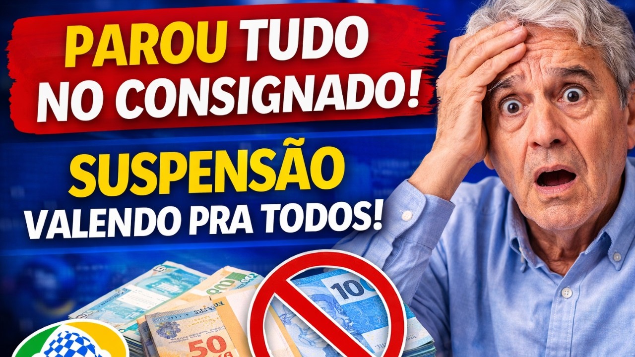 🔴 PAROU TUDO NO CONSIGNADO ? Aposentados n&atilde;o est&atilde;o recebendo ! + SUSPENS&Atilde;O COME&Ccedil;ANDO HOJE !