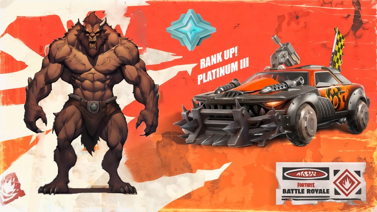 MACHINIST'S LOCKJAW MYTHIC VEHICLE FORTNITE CHAPTER 5 SEASON 3!!! RANKING UP TO PLATINUM III !!!