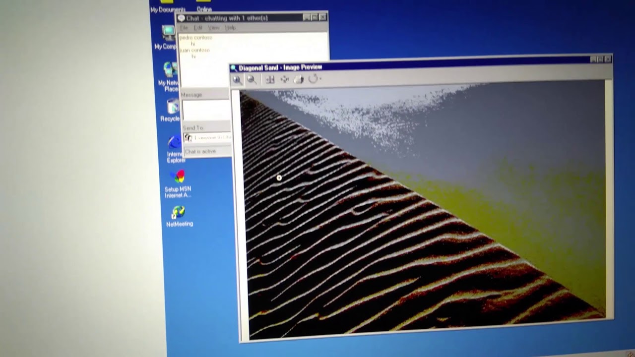Netmeeting running in Virtual Windows Me