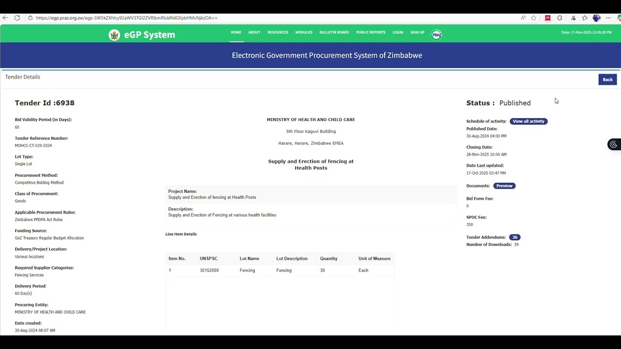 HOW TO DOWNLOAD TENDER DOCUMENTS ON EGP PORTAL