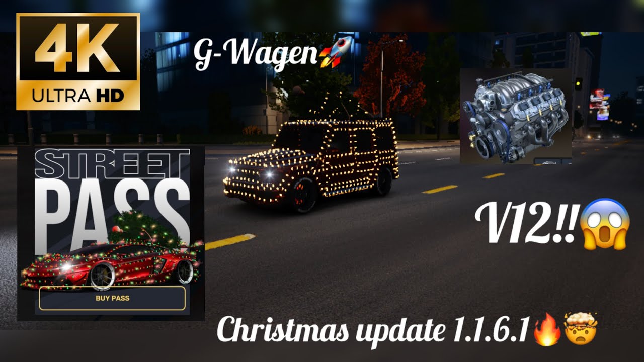 Carx street Christmas update 🔥|| g - wagen👾🚀|| Carx street gameplay|| roxy x street