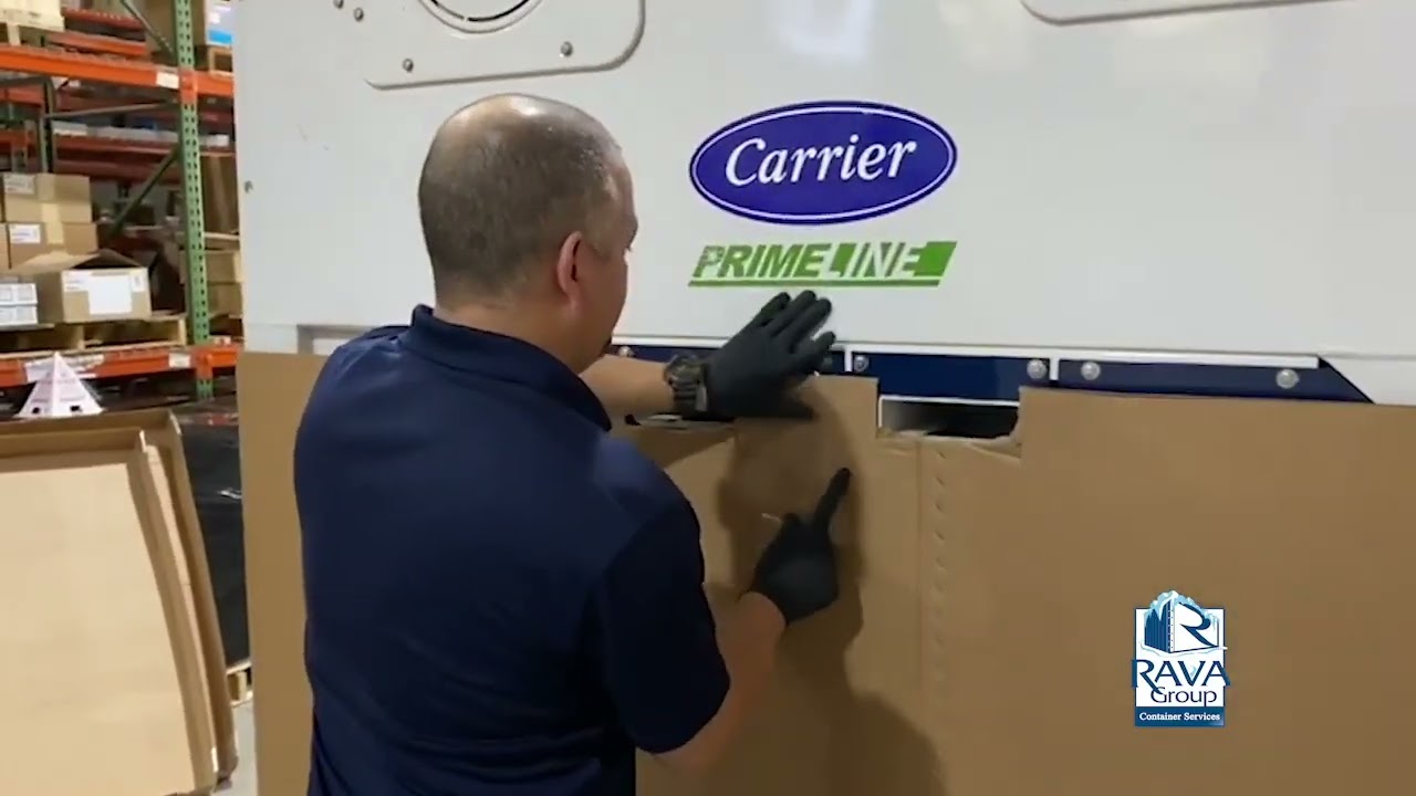 Carrier Refrigeration Unit Shipment by RAVA Group Container Services