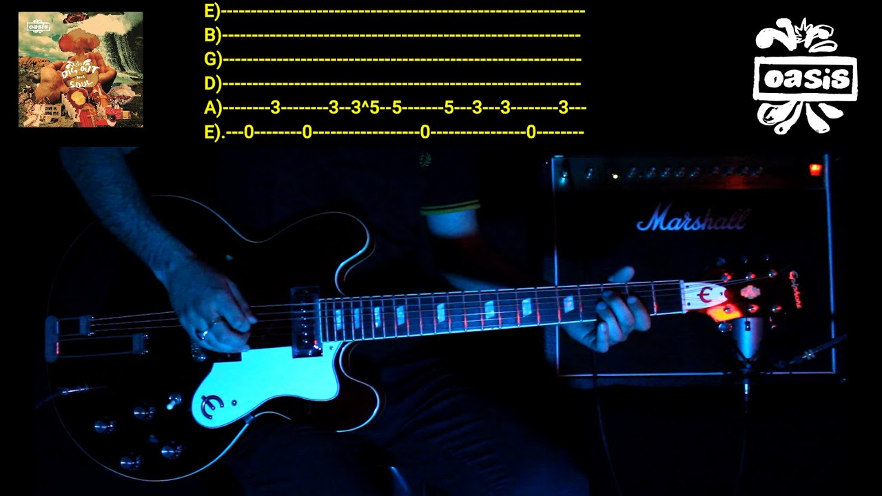 Oasis - Falling Down - Guitar COVER (GEM ARCHER Part)