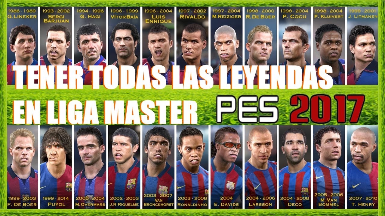 Pes 2017 | Ps4 y Ps3 Como Tener todas las Leyendas | Gameplay en Español