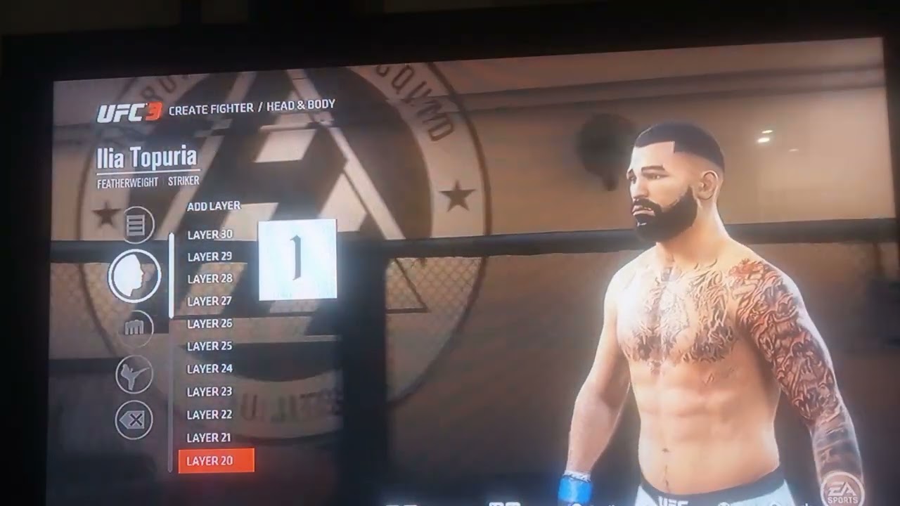 UFC 3 - how to create: ILIA TOPURIA 🐂☕