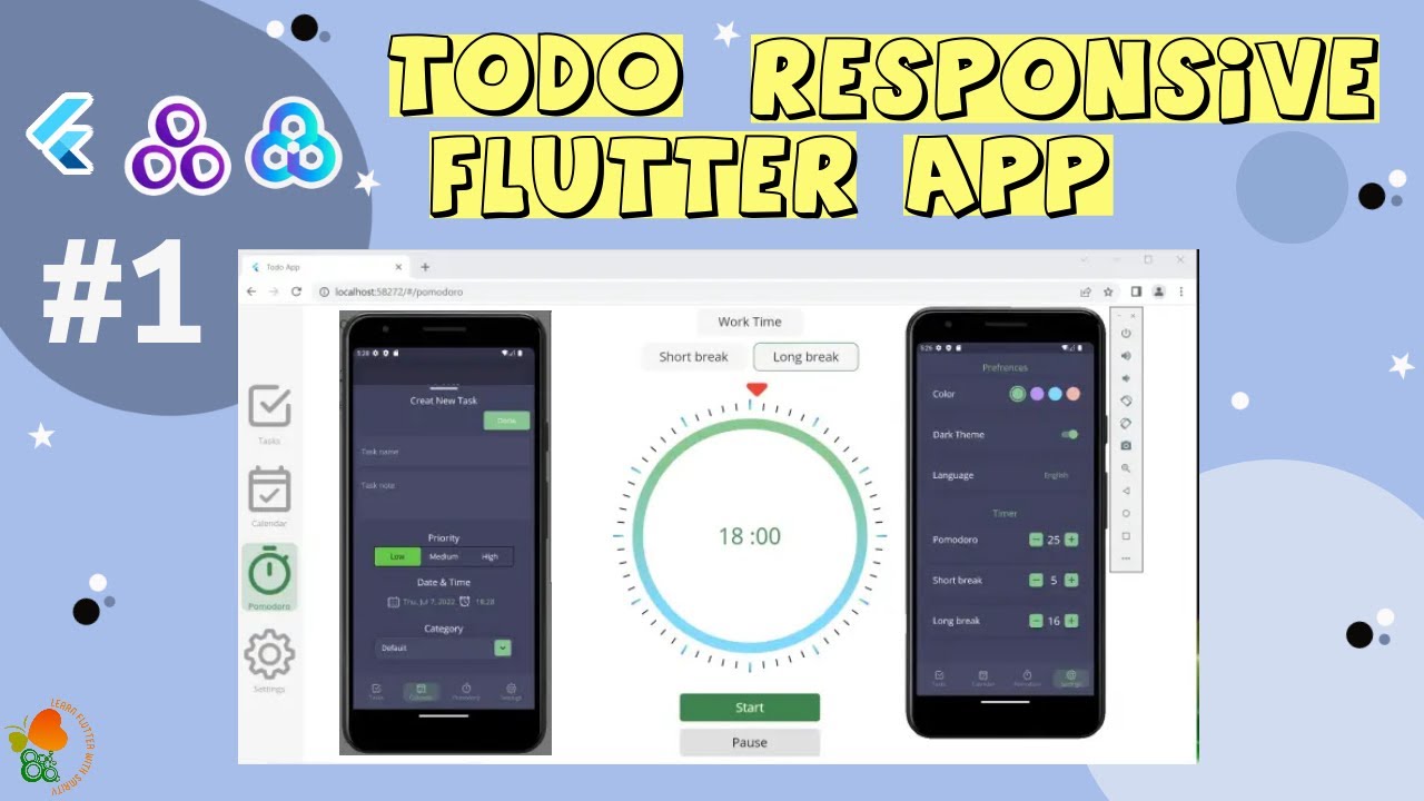 Todo Responsive Flutter Web App | Getx | Hive | Basic UI | Part 1