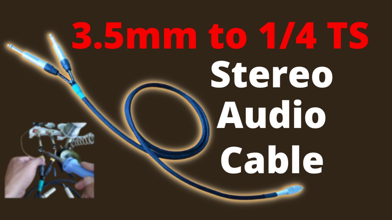Lutowanie 3,5 mm stereo do 1/4 cala TS | Adapter DIY 3,5 mm do 1/4 TS