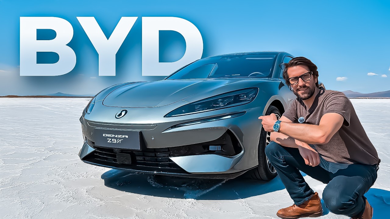 BYD lance en EUROPE une voiture électrique IMPRESSIONNANTE et on a roulé avec : la DENZA Z9 GT