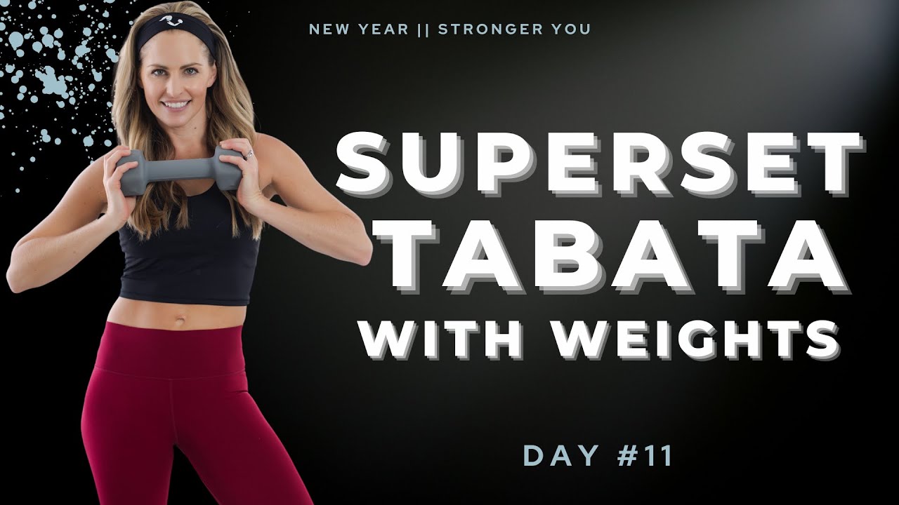 35 Minute Superset Tabata with Weights I BodyFit Strong Day #11