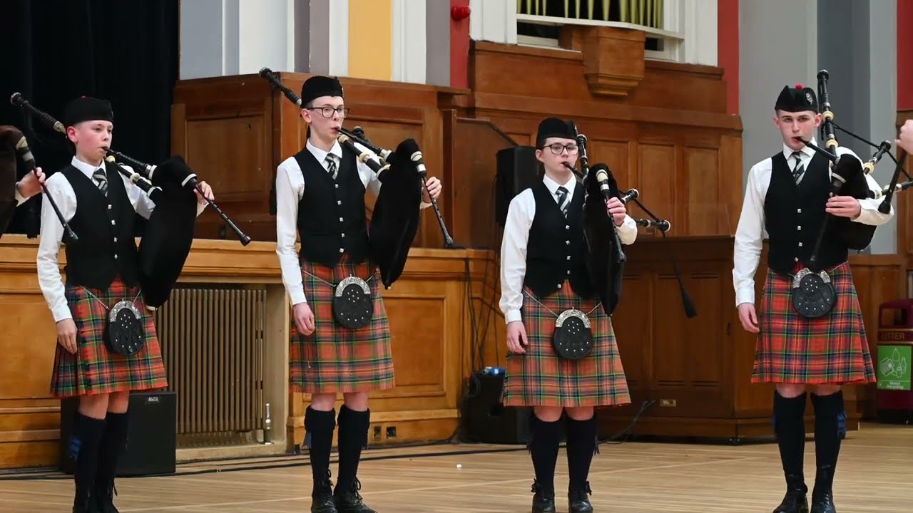 Lochgelly High School Pipe Band 2nd in Intermediate Bands