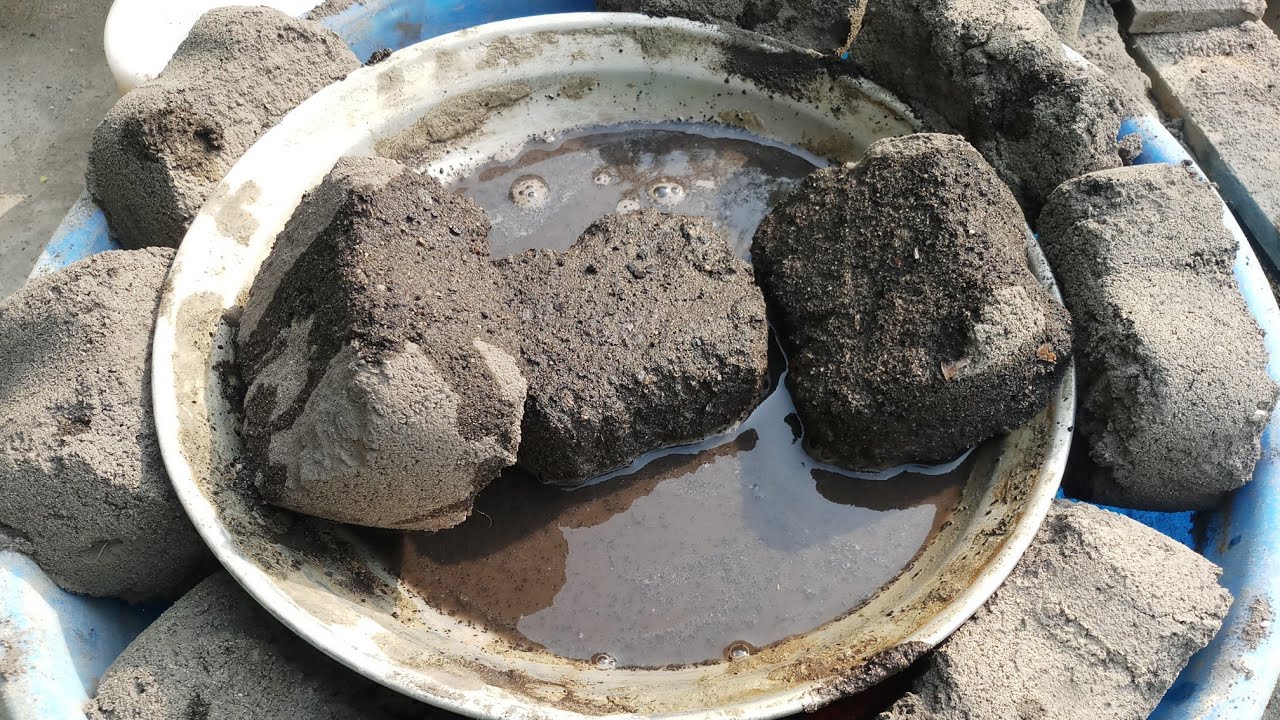 Pure Charcoal Ashes Dusty Smashing in water 💦 PASTE PLAY 🤤