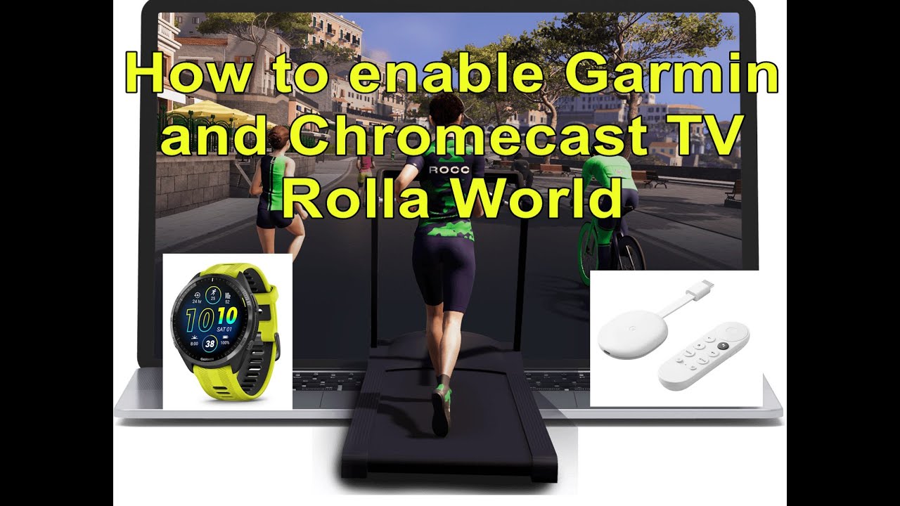 Rolla - indoor jogging or cycling in a virtual world - How to install on TV and Garmin watch