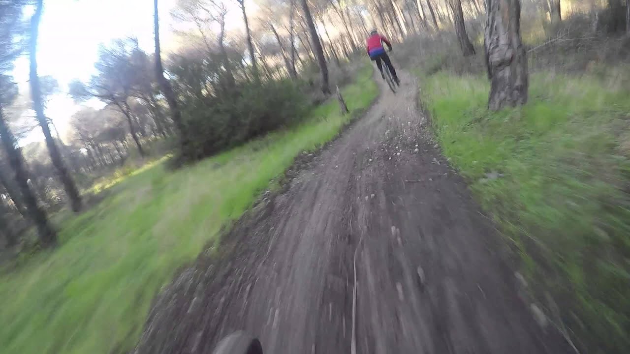 ruta enduro mtb btt  bike Huelva con caida final