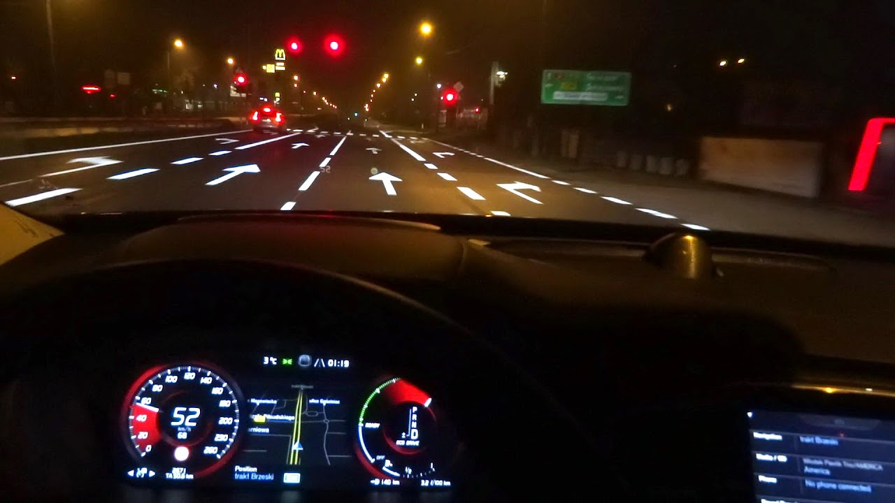 2016 Volvo XC90 T6 (320hp) First Test Drive Urban Night City Driving Impressions part 2