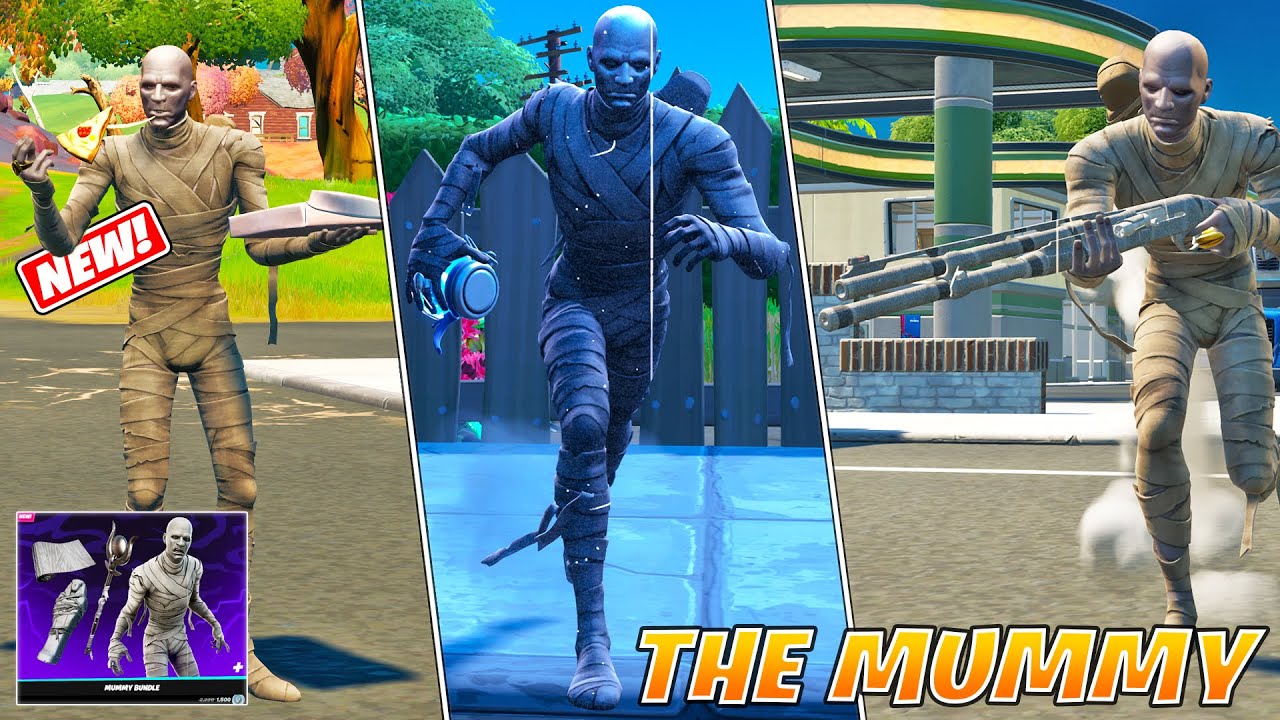 *NEW* The Mummy Skin Bundle(All Styles) Fortnite Item Shop & Gameplay