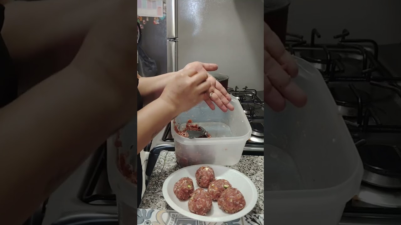 Albóndigas  para la comida🫰✨🏡