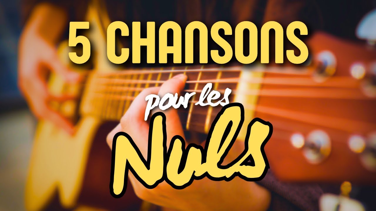 Les 5 chansons les plus faciles à jouer à la guitare !