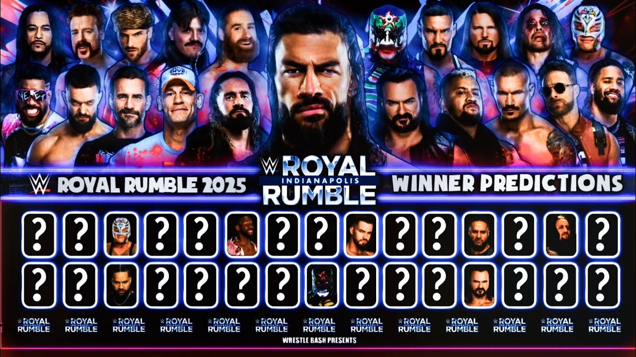 Прогнозы победителей WWE Royal Rumble 2025, версия 3