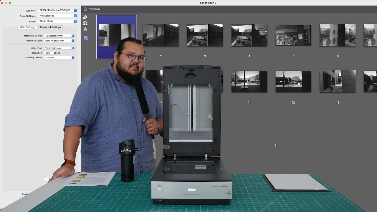 Epson Scan 2 Software & Epson v850 Pro Scanner Tutorial - JCCC FMS