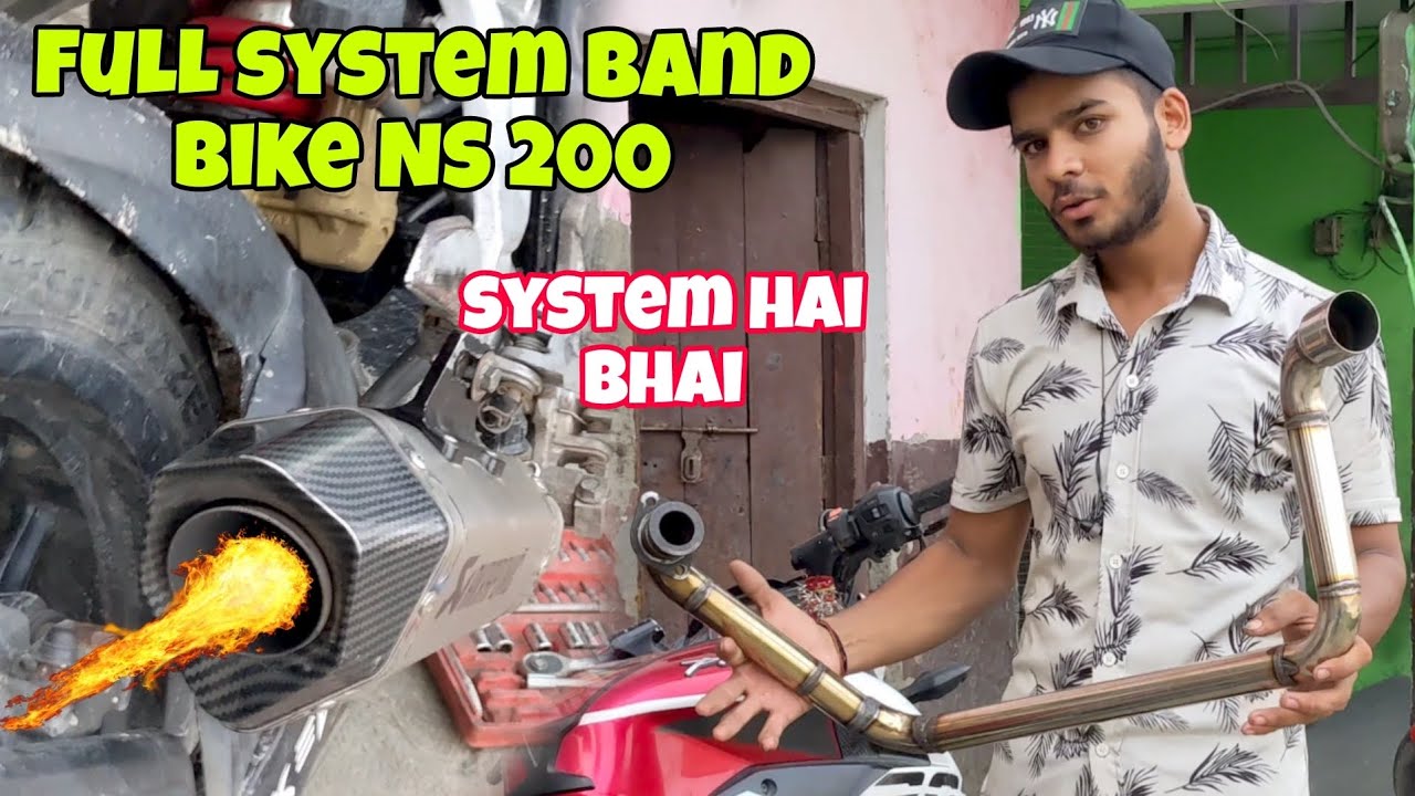 NS 200 FULL 💥 SYSTEM BAND PIPE ACROPOLIC EXHAUST@SSbillurider@theamirmajid