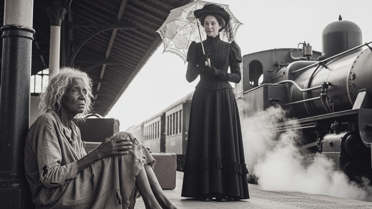LA BARONNE EST DESCENDUE DU TRAIN ET A TROUVÉ UNE VIEILLE FEMME ABANDONNÉE — MAIS SA DÉCISION CHOQUÉ
