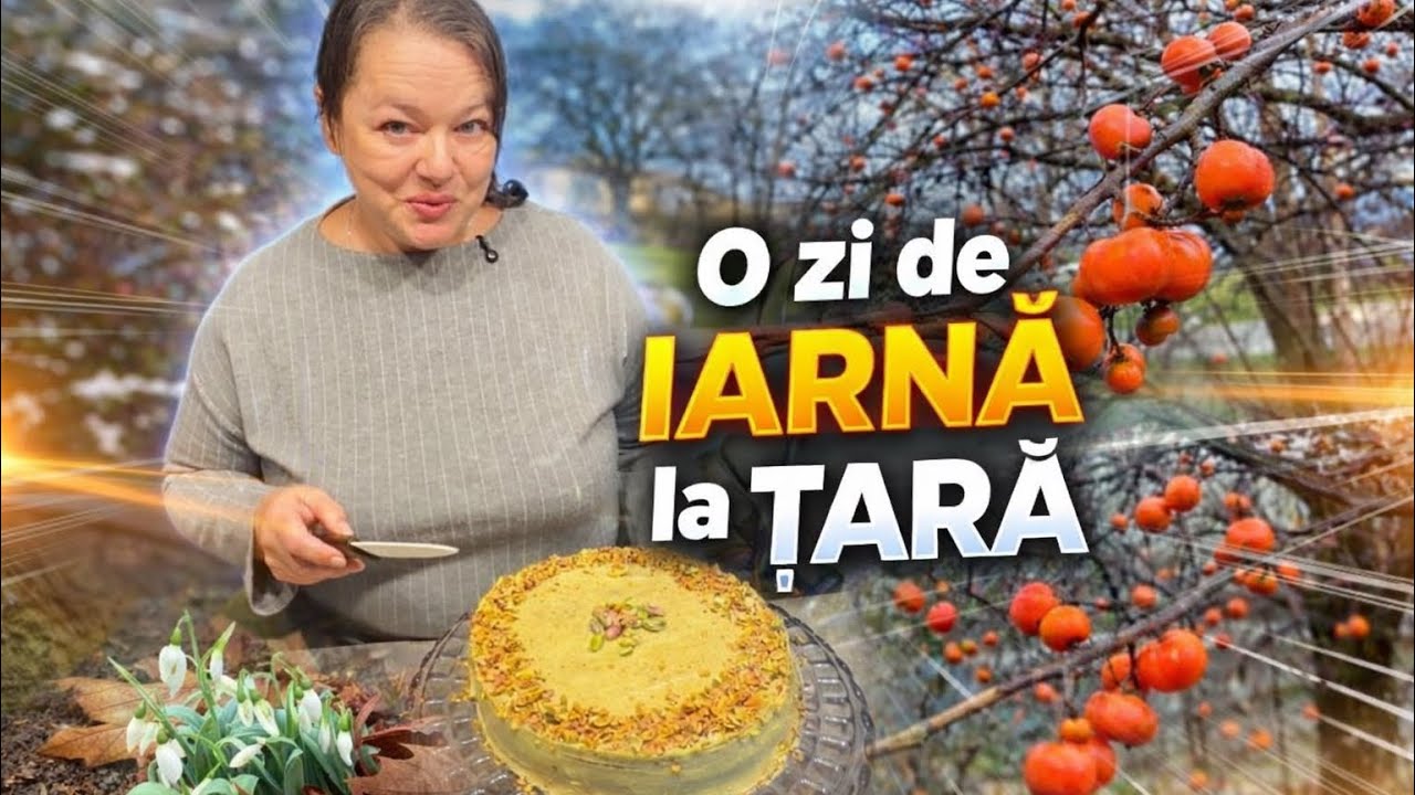 Tort vegan cu fistic. Ghiocei de iarna la tara!