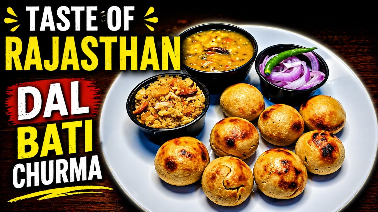 Dal Baati Churma recipe in Appe pan | राजस्थानी दाल बाटी चूरमा | Rajasthani Dal Baati Churma |