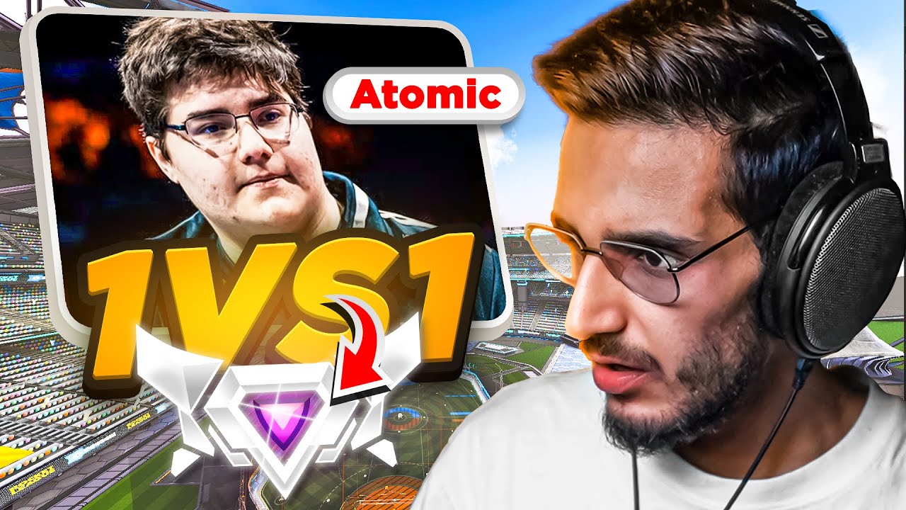 روكيت ليق | لعبت ضد اقوى لاعب امريكي!😱WAJEH VS G2 Atomic