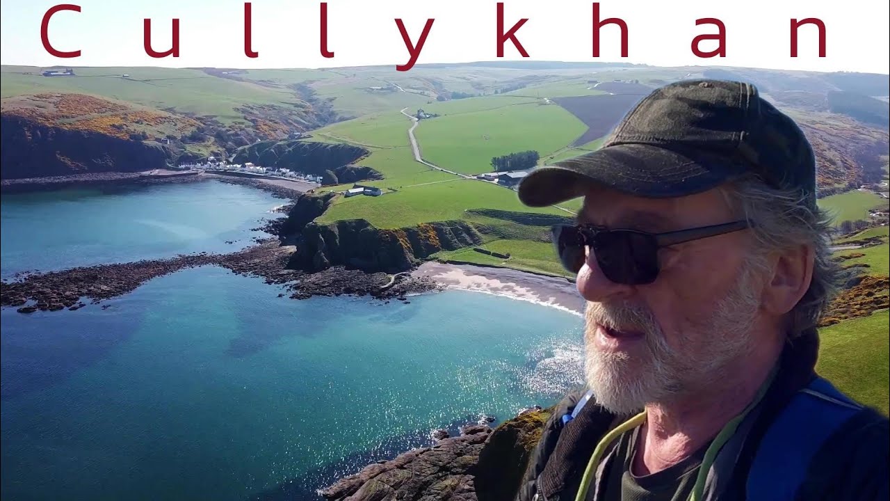 CULLYKHAN BAY beside PENNAN + Looking for Castle  Fiddes Remains