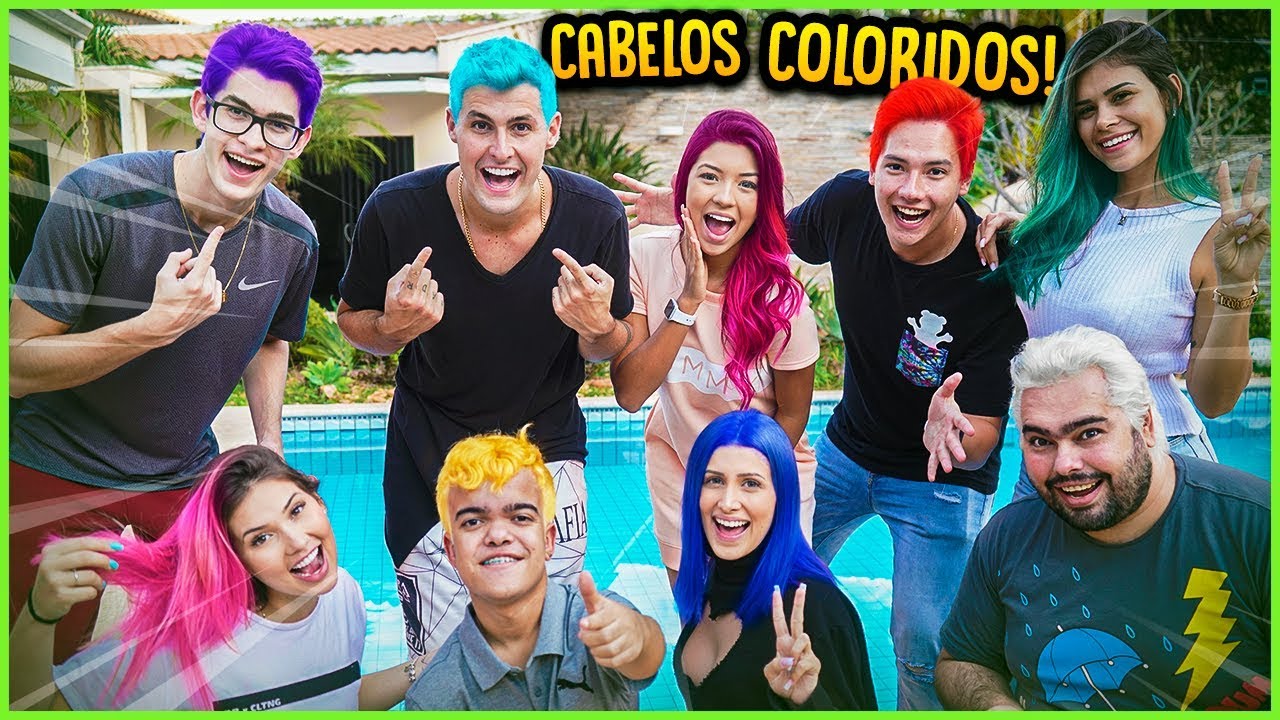 TODOS DA CASA PINTARAM O CABELO E OLHA COMO FICOU!! [ REZENDE EVIL ]