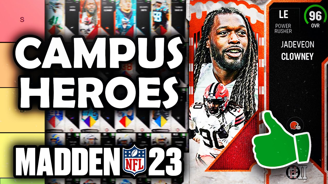 RANKING the BEST Campus Hero 2 Cards in Madden 23 Ultimate Team (Tier List)