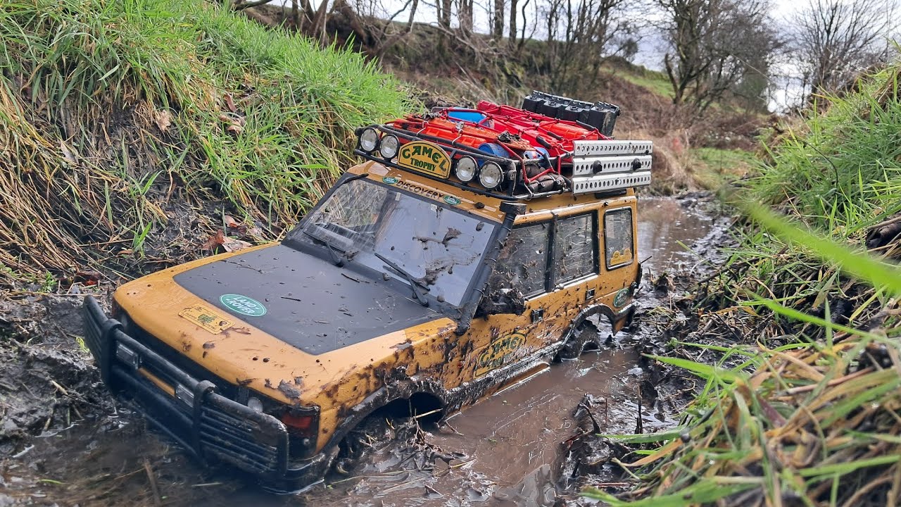FMS Camel Trophy Discovery - Dunipace RC, Scotland mud run!