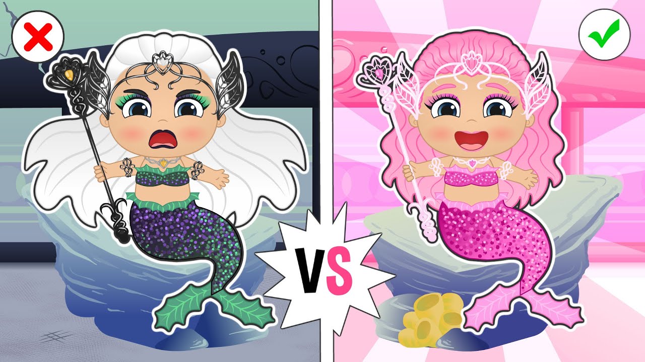 BEBÉ LILY 🧜‍♀️🧜🏻‍♀️ El cuento de La Sirena Buena y La Sirena Mala
