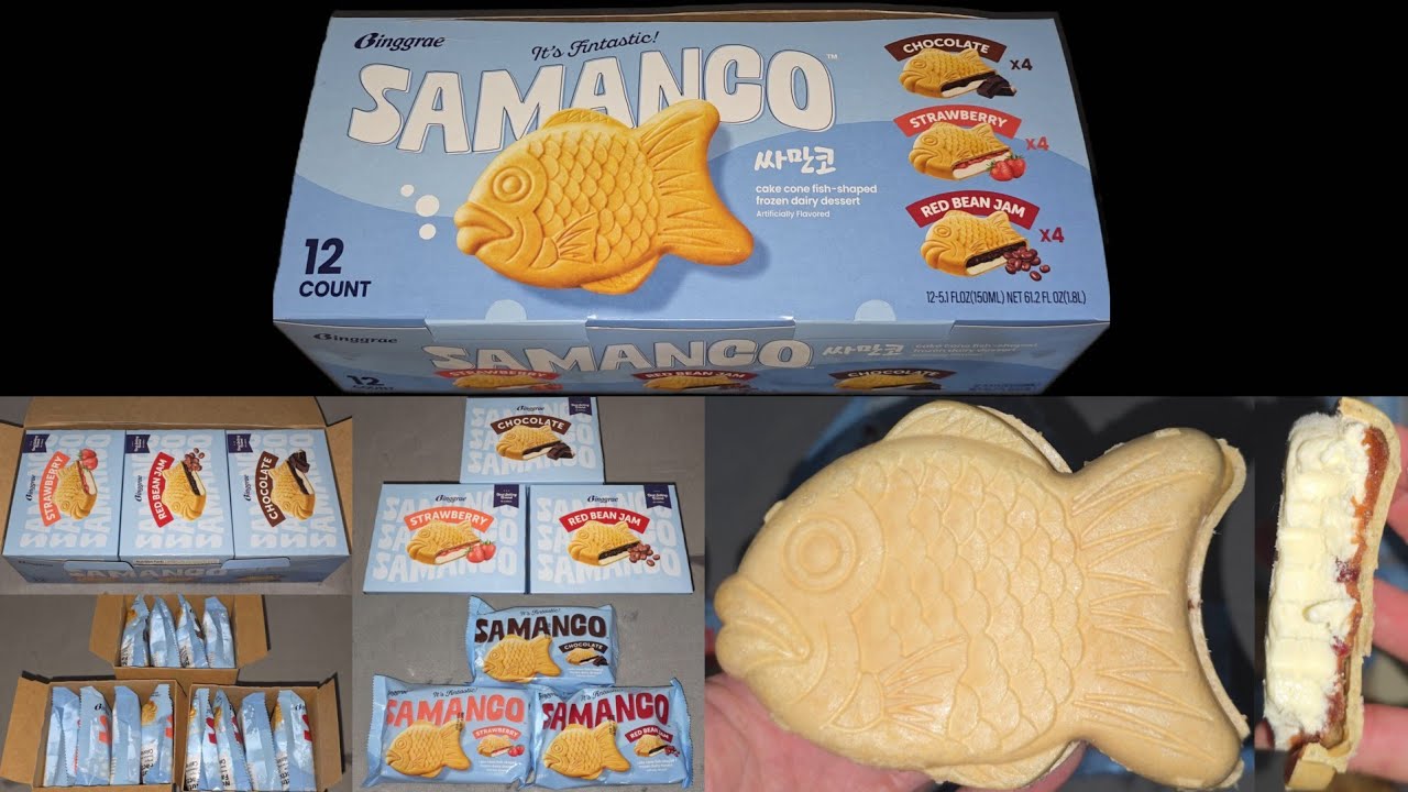 Costco Sale Item Review Binggrae Samanco Chocolate Strawberry and Red Bean Jam Taste Test Review