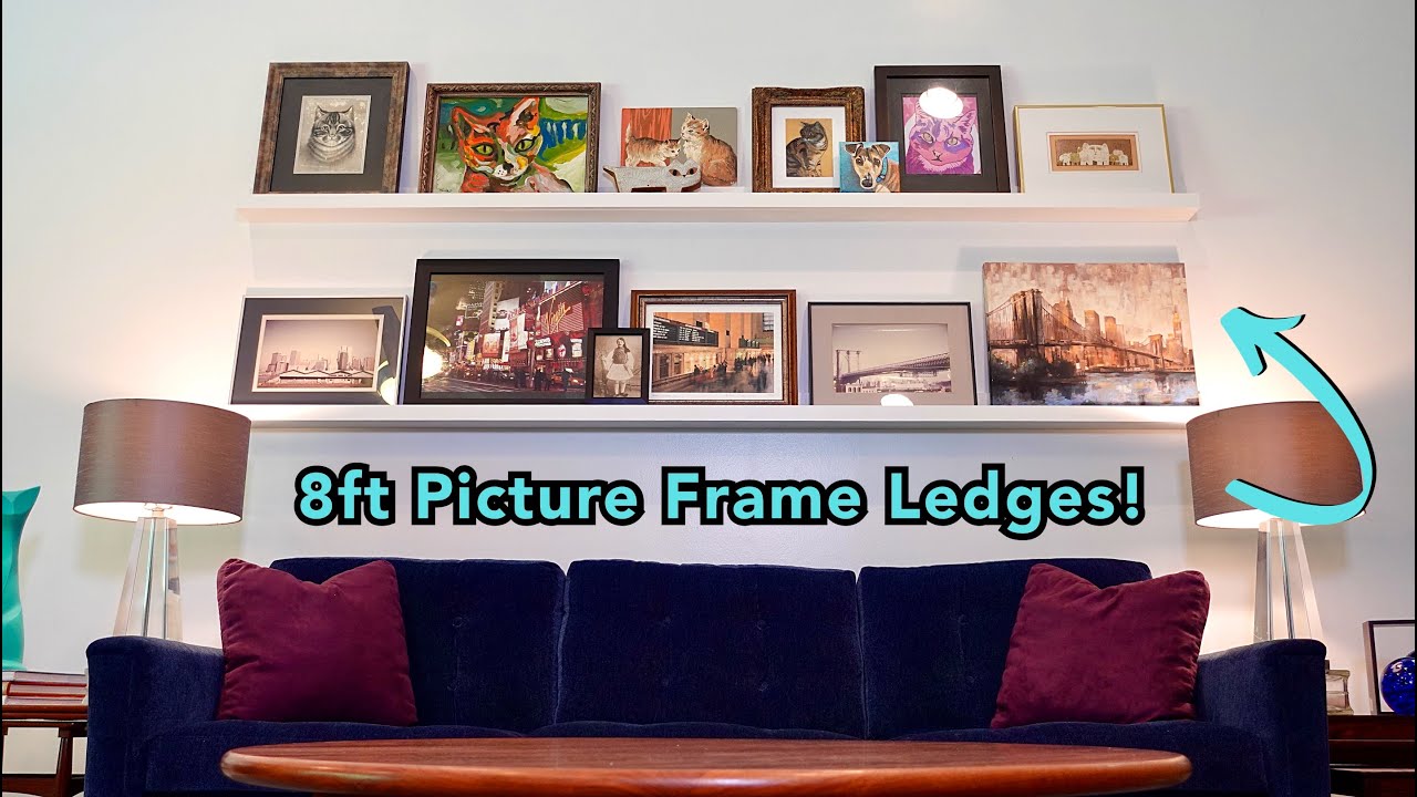 How to Make a Picture Frame Ledge Wall