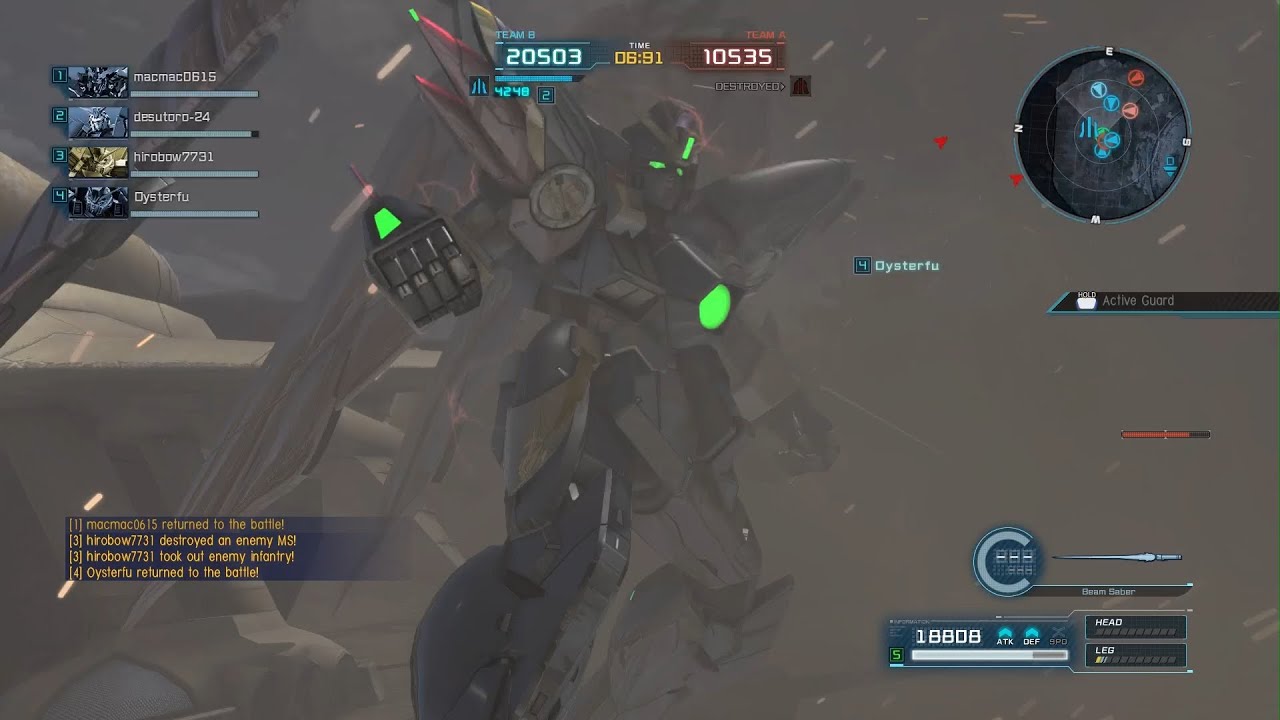 Wing Gundam Zero [Endless Waltz ver.] in 700 Basic Match at Colony Drop Site