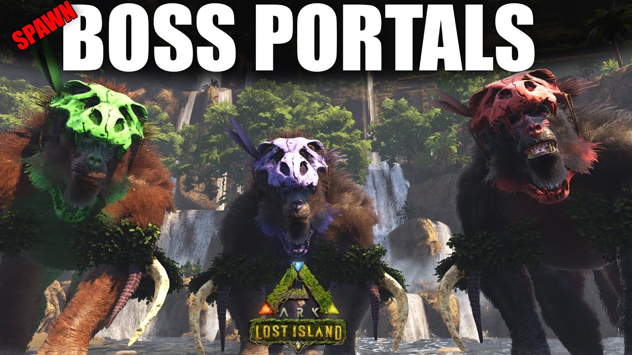 How to spawn the Lost Island Portals and the Dinopithecus King