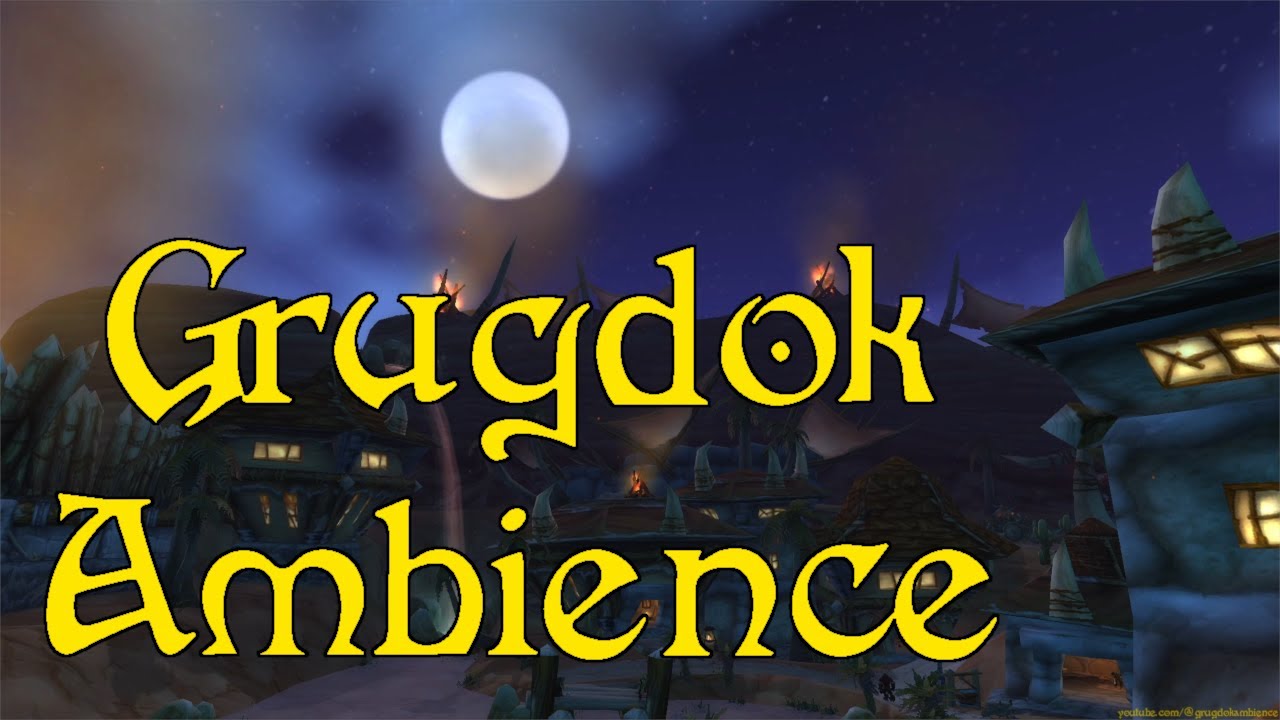 WoW Classic Ambience - Chilling With The Horde - Nighttime - Level 1 to 40 Zones - No Music