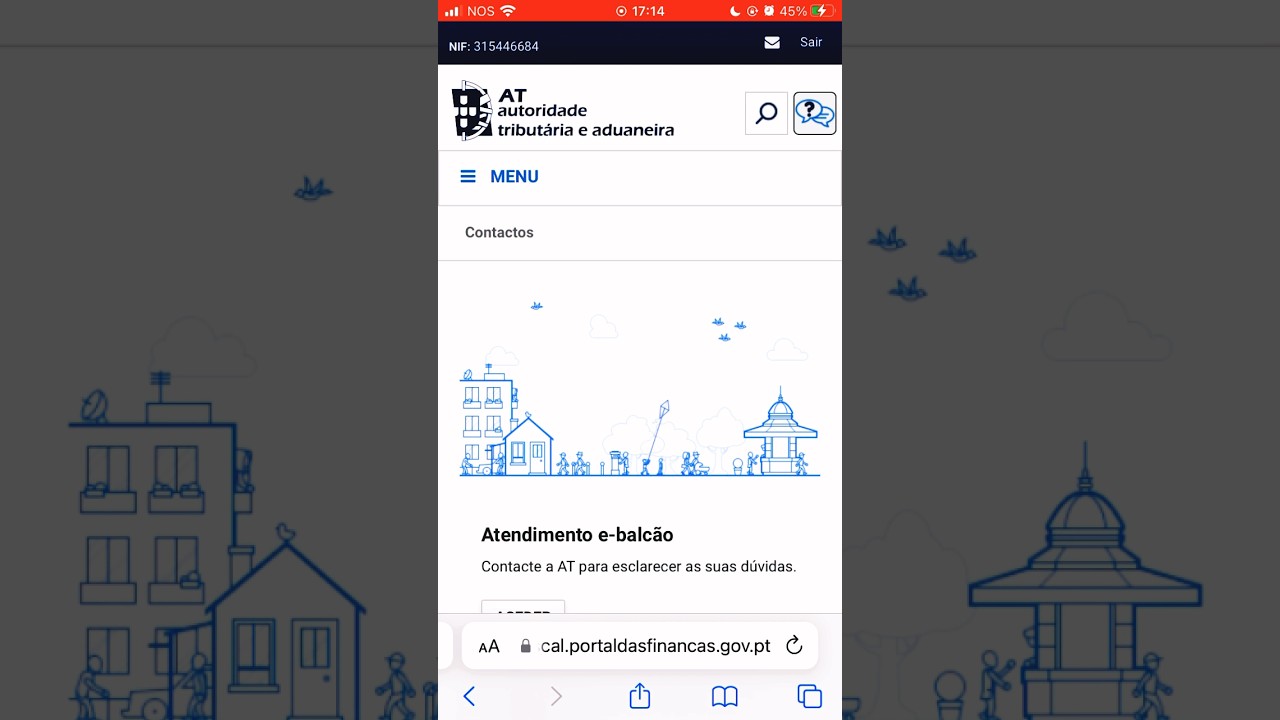 Como Alterar Morada Fiscal para Portugal pelo celular - passo a passo