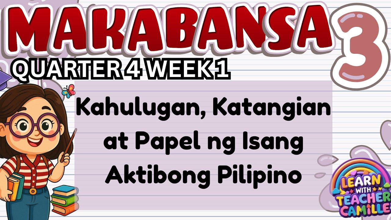 Makabansa 3 Quarter 4 Week 1 - Kahulugan, Katangian at Papel ng Pagiging Aktibong Pilipino
