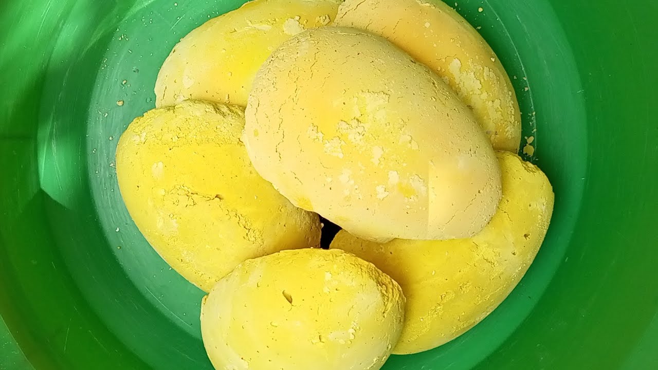 Buttery Yellow Gym Chalk Dino Eggs Crush ASMR |Oddly Satisfying |Sleep Aid |Anxiety & Stress Relief 