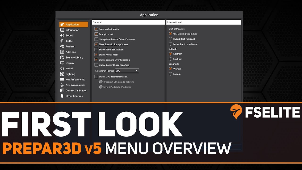 Prepar3D v5 Menu: The FSElite First Look