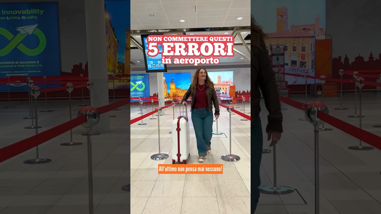 Non commettere questi 5 ERRORI IN AEROPORTO ✈️ 