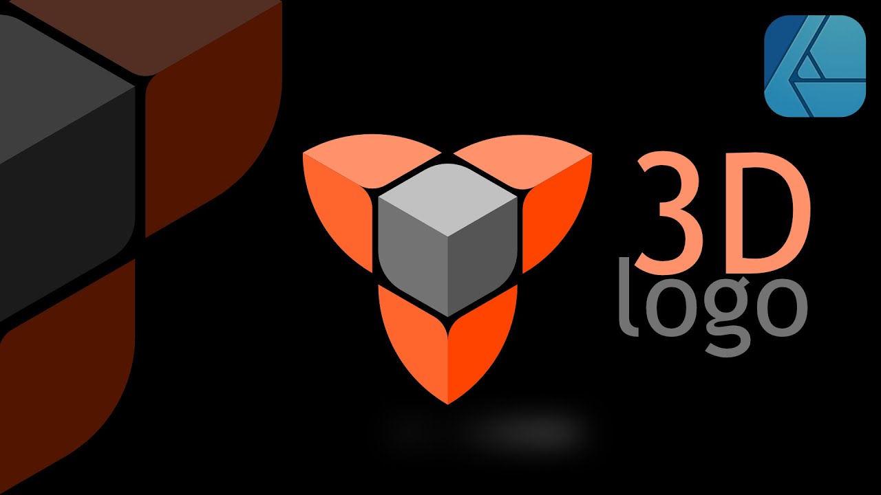 How Design 3D Logo in Affinity Designer iPad