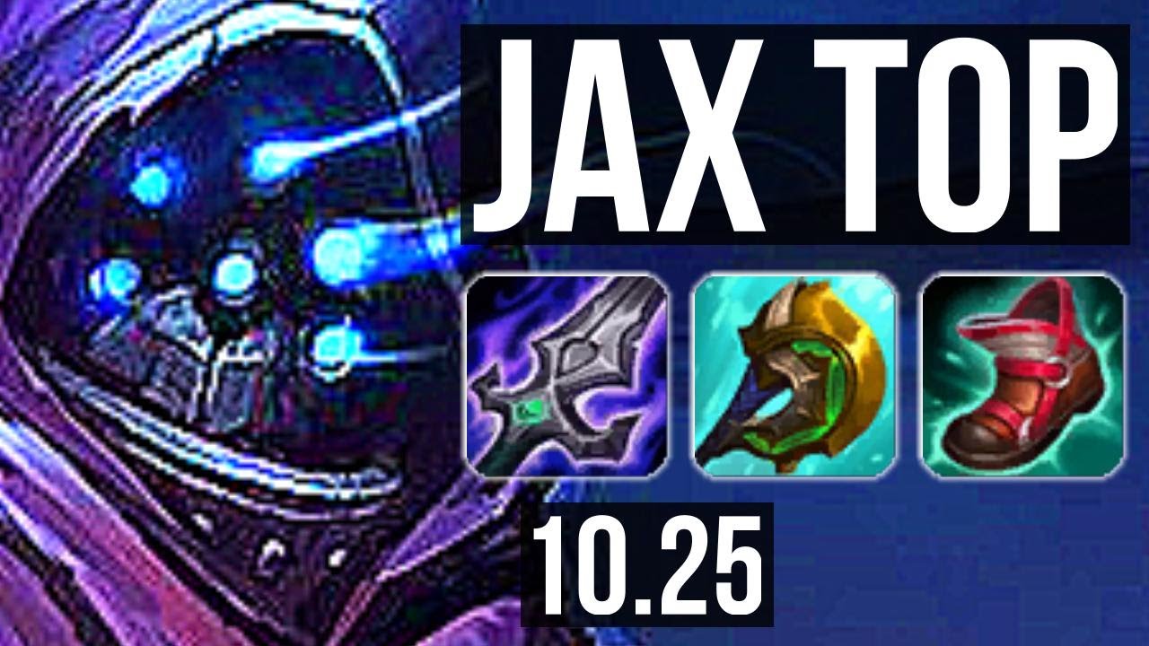 JAX vs SHEN (TOP) | 7 solo kills, 1300+ games, 900K mastery | EUW Grandmaster | v10.25