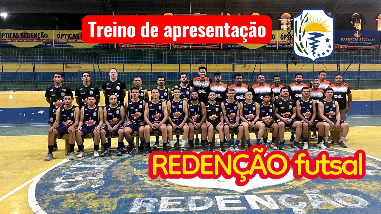 IN FOCO. Treino de apresentação seleção municipal de futsal masculino. Redenção futsal.